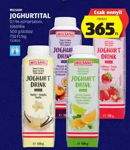 ALDI Milsani joghurtital ajánlat