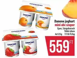 Coop Danone joghurt mini abc szuper ajánlat
