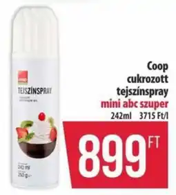 Coop Coop cukrozott tejszínspray ajánlat