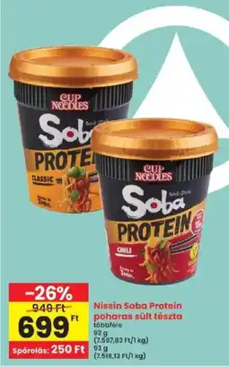 Interspar Nissin soba protein poharas sült tészta ajánlat