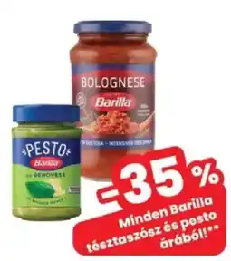 Interspar Barilla tésztaszósz és pesto ajánlat