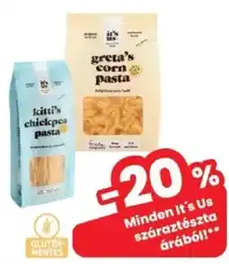 Interspar It's Us száraptészta ajánlat