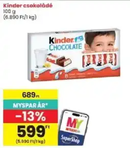 Interspar Kinder csokoládé ajánlat