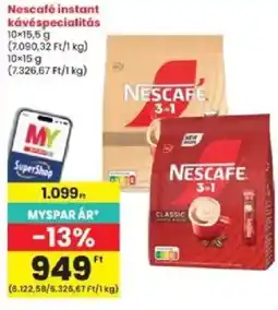 Interspar Nescafe instant kávéspecialitás ajánlat