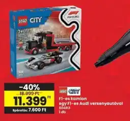 Interspar lego city f1-es kamion egy f1-es audi versenyautóval ajánlat