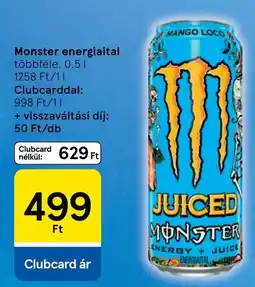 Tesco Monster energiailat ajánlat