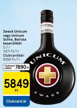 Tesco Unicum ajánlat