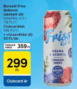 Tesco Borsodi friss dobozos izesitett sor ajánlat