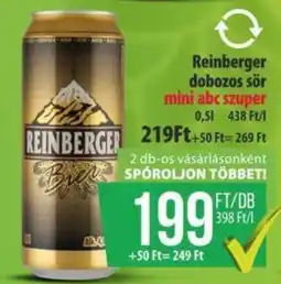Coop Reinberger dobozos sör ajánlat