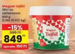 Interspar Magyar Tejföl ajánlat