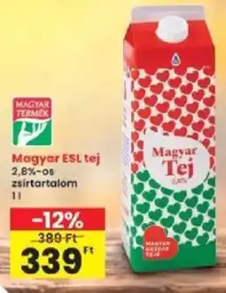 Interspar Magyar tej ajánlat