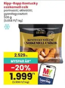 Interspar Ripp-Ropp kentucky csirkemell csík ajánlat