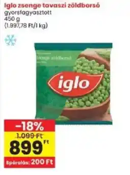 Interspar iglo tavaszi zöldborsó ajánlat