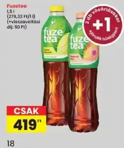 Interspar fuze tea ajánlat