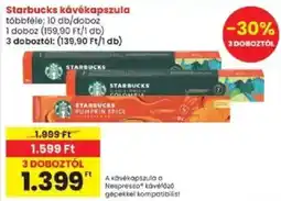 Interspar starbucks kávékapszula ajánlat