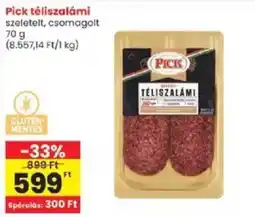 Interspar Pick téliszalámi ajánlat