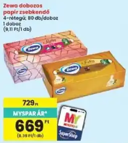 Interspar Zewa papír zsebkendő ajánlat