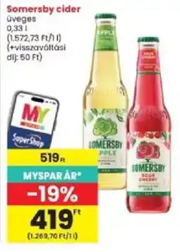 Interspar Somersby cider ajánlat