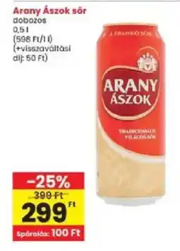 Interspar Arany ászok sör ajánlat
