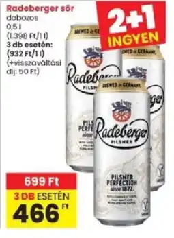 Interspar Radeberger sör ajánlat