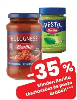 Spar Market Barilla tészta szósz és pesto ajánlat
