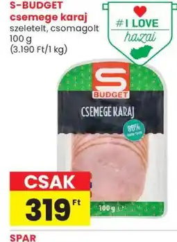 Spar Market S Budget csemege karaj ajánlat