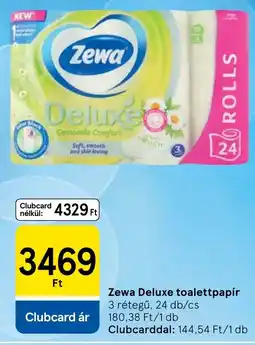 Tesco Zewa deluxe toalettpapír ajánlat