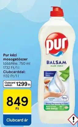 Tesco Pur kézi mosogatószer ajánlat