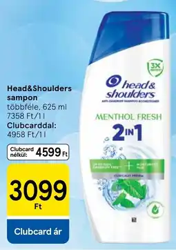 Tesco head & shoulders sampon ajánlat