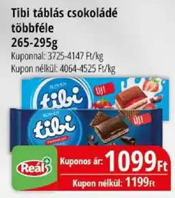 Real Tibi táblás csokoládé ajánlat