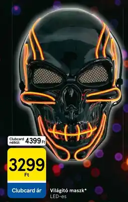 Tesco Világító maszk ajánlat