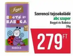 Coop Szerencsi tejcsokoládé ajánlat