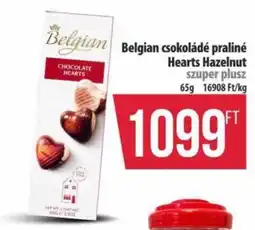 Coop Belgian csokoládé praliné hearts hazelnut ajánlat