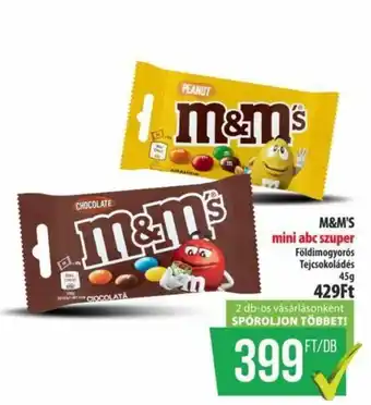 M&m's mini abc szuper