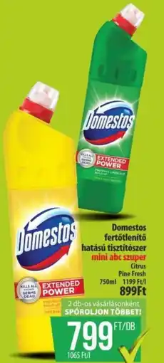 Coop Domestos fertőtlenítő hatású tisztítószer ajánlat