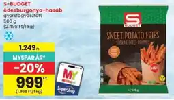 Spar S-Budget édesburgonya-hasáb ajánlat
