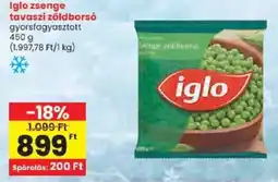 Spar Iglo zsenge zöldborsó ajánlat