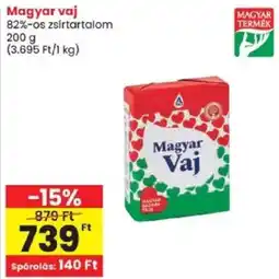 Spar Magyar Vaj ajánlat