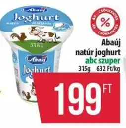 Coop Abaúj natúr joghurt ajánlat