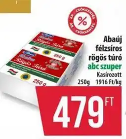 Coop Abaúj félzsíros rögös túró ajánlat
