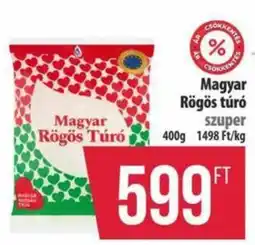 Coop Magyar Rögös Túró ajánlat