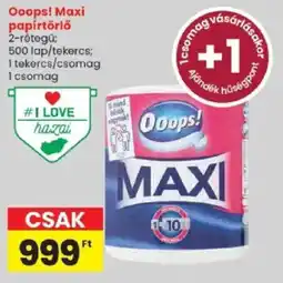Spar Ooops! maxi papírtörlő ajánlat