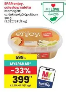 Interspar enjoy coleslaw saláta ajánlat