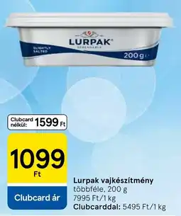 Tesco Lurpak vajkészítmény ajánlat