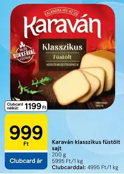 Tesco Karaván klasszikus füstölt sajt ajánlat