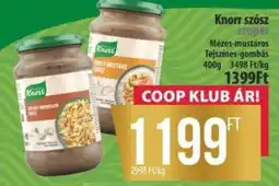Coop Knorr szósz ajánlat