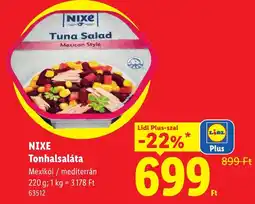 Lidl Nixe tonhalsaláta ajánlat