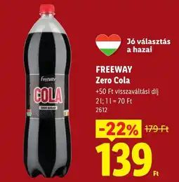 Lidl Freeway Zero Cola ajánlat