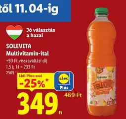 Lidl Solevita multivitamin-ital ajánlat