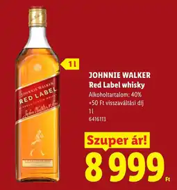 Lidl johnnie walker red label whisky ajánlat